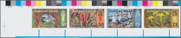 Falklandinseln: 2015, Colour In Nature, IMPERFORATE Proof Strip Of Four With Traffic Lights At Selve - Falkland Islands