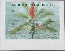 Fiji-Inseln: 2000, Endemic Palm Of Fiji IMPERFORATE Miniature Sheet With Wide Margins, Mint Never Hi - Fidschi-Inseln (...-1970)