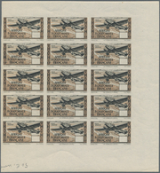 Französisch-Äquatorialafrika: 1943, Airmails "Le Stanley-Pool", Essay In Brown/black, Issued Desgin - Briefe U. Dokumente