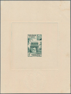 Französisch-Sudan: 1941, 1 F Green And 2.50 F Blue PETAIN Two Proofs On Papier 11,7x15,6 - Ongebruikt