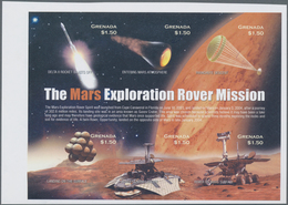 Grenada: 2004, The Mars Exploration Rover Mission Complete Set Of Six In An IMPERFORATE Sheetlet Wit - Grenada (...-1974)