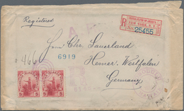 Hawaii: 1894 Registered + Advice Of Receipt Cover From Honolulu To Hemer, Germany Via San Francisco - Hawaii