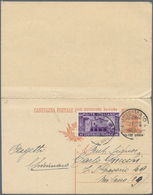 Italienisch-Djubaland: 1925: 30 C (+30c) Italian Reply Postal Stationery Overprinted "OLTRE GIUBA", - Oltre Giuba