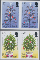 Jungferninseln / Virgin Islands: 2005, Christmas Complete Set Of Four Showing Different Blossoms Etc - Iles Vièrges Britanniques