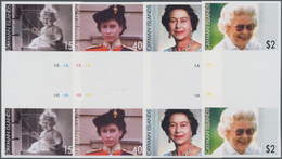 Kaiman-Inseln / Cayman Islands: 2006, 80th Birthday Of QEII Complete Set Of Four In Vertical IMPERFO - Kaimaninseln