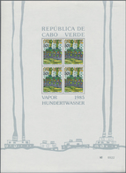 Kap Verde: 1985, Hundertwasser Souvenir Sheets, Mint Never Hinged (partly Some Fingerprints). Rare I - Kap Verde