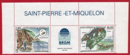 1995 - St Pierre Et Miquelon - Missions Géologiques 1991 - 1995 - (n° 619A) - Bord De Feuille Haut - Unused Stamps