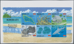 Kiribati (Gilbert-Inseln): 2008, Phoenix Island Protected Area IMPERFORATE Miniature Sheet (Map, Pho - Kiribati (1979-...)