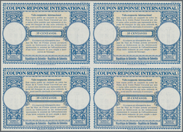 Kolumbien - Ganzsachen: 1954. International Reply Coupon 35 Centavos (London Type) In An Unused Bloc - Colombia