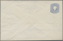 Mauritius: 1873, Stat. Envelope QV 1s.8d. Milky-blue On Thick Linen Paper, Unused With Some Typical - Mauritius (...-1967)