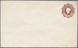 Mauritius: 1878, Stat. Envelope QV 50c. Redbrown On White Paper, Unused With Very Minor Marginal Ble - Mauritius (...-1967)