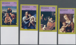 Mikronesien: 2005, Christmas - Paintings From Raffael And Murillo Complete IMPERFORATE Set Of Four F - Micronésie