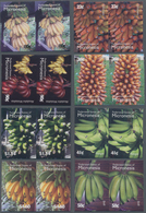 Mikronesien: 2007, Definitive Issue 'Banana Species' Complete Set Of Eight In IMPERFORATE Pairs, Min - Mikronesien