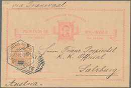 Mocambique: 1902, 20 Reis Stationery Card Uprated With 20 R. From "LOURENCO MARQUES" Sent, With Hand - Mozambique