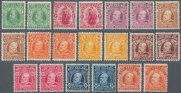 Neuseeland: 1908/1912, KEVII Definitives Two Complete Simplified Sets Of Ten Incl. Some Different Sh - Brieven En Documenten