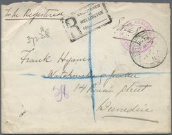 Neuseeland - Dienstmarken: 1896 (19.9.), Registered Cover With Purple 'NEW ZEALAND OFFICIAL PAID' Hs - Service