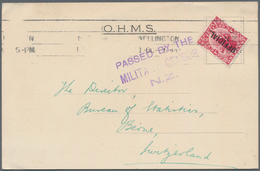 Neuseeland - Dienstmarken: 1915 (1.10.), Universal Postage 1d. Carmine With Vert. Opt. 'OFFICIAL.' U - Service