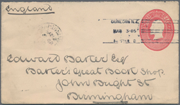 Neuseeland - Stempel: 1905 (3.3.), DUNEDIN: Stat. Envelope Embossed Oval KEVII 1d. Rose-carmine Comm - Autres & Non Classés