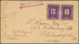 Nicaragua: 1901, Envelope Bearing A Pair Of 10 C Violet With Imprint "Correos 1901" In Type I (only - Nicaragua