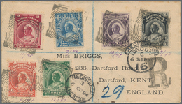 Nigerküste: 1894 (2.8.), QV Definitives Simplified Complete Set Of Six On Registered Cover From OLD - Sonstige & Ohne Zuordnung