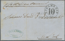 Peru: 1857, Entire Letter From LIMA, Dated April 11th 1857, Sent Via Transit Panama To New York, On - Pérou