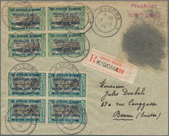 Ruanda-Urundi - Belgische Besetzung Deutsch-Ostafrika: 1918, 5 C Green/black And 15 C Blue-green/bla - Covers & Documents