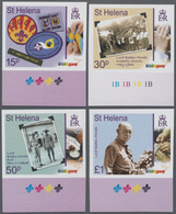St. Helena: 2007, Centenary Of Scouting Complete IMPERFORATE Set Of Four From Lower Margins, Mint Ne - Sainte-Hélène