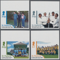 St. Helena: 2014, Commonwealth Games In Glasgow Complete IMPERFORATE Set Of Four From Upper Margins, - Saint Helena Island