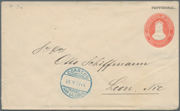 El Salvador - Ganzsachen: 1887, Stationery Envelope On Private Order: Native Indian 10 C Red "PROVIS - El Salvador