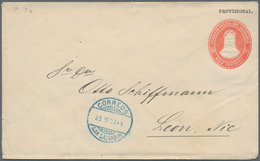 El Salvador - Ganzsachen: 1887, Stationery Envelope On Private Order: Native Indian 10 C Red "PROVIS - Salvador