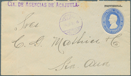 El Salvador - Ganzsachen: 1888, Stationery Envelopes 5 C "PROVISIONAL" In Two Different Paper Colour - Salvador