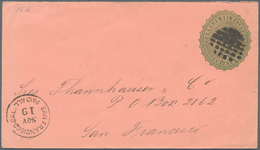 El Salvador - Ganzsachen: 1890, Two Stationery Envelopes: Volcano 10 C Green On Salmon And 11 C Yell - Salvador