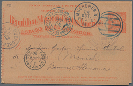 El Salvador - Ganzsachen: 1898, Two Stationery Double-cards 3 C And 2 C Uprated 1 C, Both Sent From - Salvador