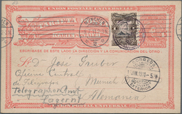 El Salvador - Ganzsachen: 1911, Two Stationery Cards: 4 C Uprated 1 C And 1 C Uprated 2x 2 C, Both S - Salvador