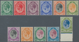 Südafrika: 1913, KGV Definitives Part Set Of 11 Form ½d. To 10s., Mint Lightly Hinged, SG. £ 400 - Other & Unclassified