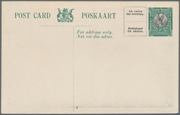Südafrika - Ganzsachen: 1927, 22 Different Pictorial Stat. Postcards Springbok ½d. Green/black With - Other & Unclassified