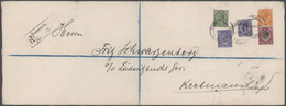 Südwestafrika: 1922, Rare Forerunner 3d Ultramarine On Large (size 37 X 14 Cm) Decorative R-letter F - Südwestafrika (1923-1990)