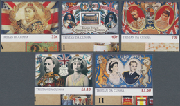 Tristan Da Cunha: 2013, 60th Anniversary Of Coronation Of QEII Complete IMPERFORATE Set Of Five And - Tristan Da Cunha