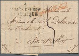 Tunesien: 1834 Entire Letter From The French Army Expedition Corps In Mustapha (dated 28. March 1834 - Briefe U. Dokumente