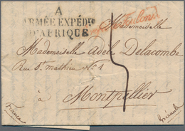 Tunesien: 1834 Entire Letter From The French Army Expedition Corps In Mustapha (dated 28. March 1834 - Storia Postale