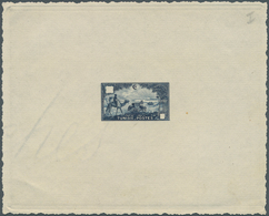 Tunesien: 1928, Children's Relief, Epreuve In Dark Ultramarine, Issued Design With Blank Value Field - Storia Postale