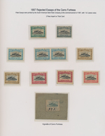 Uruguay: 1897, 2p. "Cerro Fortress", Not Realised Design, Group Of Ten Imperf. Essays In (mainly) Di - Uruguay