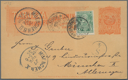 Uruguay - Ganzsachen: 1892, Two Stationery Cards: 2 C Orange On Buff And 2 C Green On Greenish Both - Uruguay