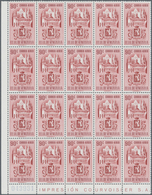 Venezuela: 1951, Coat Of Arms 'CARACAS‘ Airmail Stamps Complete Set Of Nine In Blocks Of 20 From Low - Venezuela