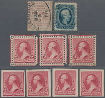 Konföderierte Staaten Von Amerika: 1861/1890: Group Of Nine Stamps Including 1861 Petersburg Provisi - 1861-65 Confederate States