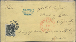 Vereinigte Staaten Von Amerika: 1861, Envelope Bearing Lincoln 15 C Black Tied By Barr Cancel And Re - Gebraucht