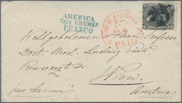 Vereinigte Staaten Von Amerika: 1861, Envelope Bearing Lincoln 15 C Black Tied By Barr Cancel And Re - Gebraucht