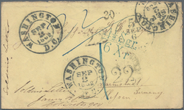 Vereinigte Staaten Von Amerika: 1862, Stampless Cover From "WASHINGTON D.C. SEP 2 1862" To Darmstadt - Gebraucht