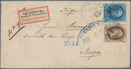 Vereinigte Staaten Von Amerika: 1877, 5 C Blue 'Taylor' And 10 C Brown 'Jefferson', Mixed Franking O - Gebraucht