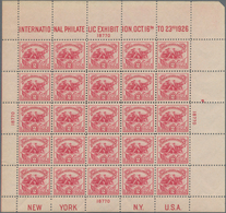 Vereinigte Staaten Von Amerika: 1926. 2c White Plains Souvenir Sheet (Scott 630), Never Hinged, Plat - Oblitérés